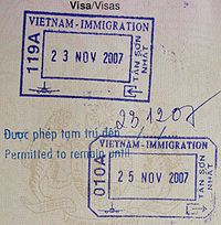 Visa to Vietnam on arrival