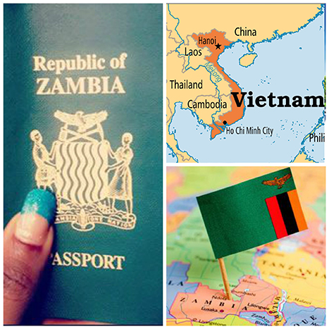 Vietnam visa for Zambia citizens, Zambia passport holders